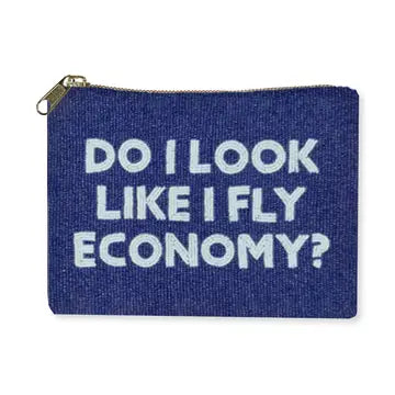 Do I look Like I Fly Economy Beaded Clutch