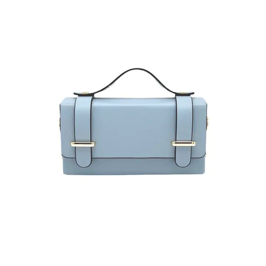 Leather Mini Clutch Bag W/ Chain-Italy