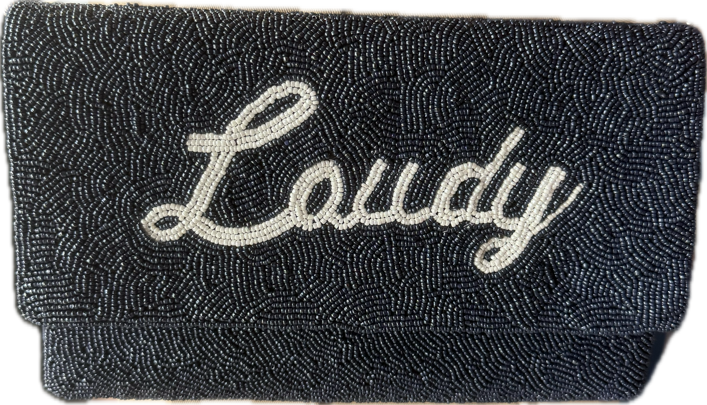 Wonderland Exclusive- Laudy Beaded Clutch W/ Crossbody