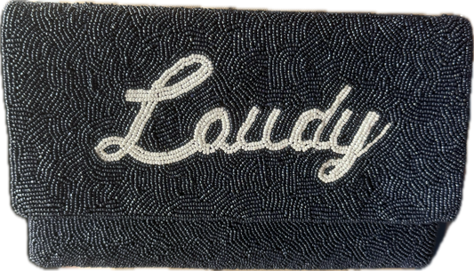 Wonderland Exclusive- Laudy Beaded Clutch W/ Crossbody