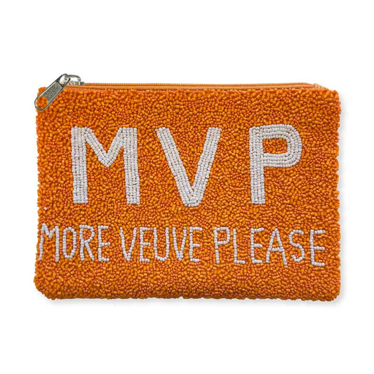 MVP- More Veuve Please Beaded Clutch